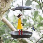 Mélangeur de bain d'oiseaux créatif avec parapluie, mangeoire a oiseaux, décoration extérieure de jardinage, ... Mélangeur de bain d'oiseaux créatif avec parapluie, mangeoire a oiseaux, décoration extérieure de jardinage, ...