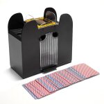 Mélangeur de cartes automatique électrique, 6 ponts, mélangeur de cartes à piles Mélangeur de cartes automatique électrique, 6 ponts, mélangeur de cartes à piles