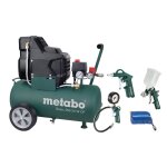 Metabo basic 250 - 24 w of set compresseur + lpz - 4 set d'outils à air comprimé - 1500w - 8 bar - 24l ... Metabo basic 250 - 24 w of set compresseur + lpz - 4 set d'outils à air comprimé - 1500w - 8 bar - 24l ...