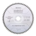 Metabo lame de scie 'aluminium cut - professional', 216x30 z58 fz / tz 5neg - 628443000