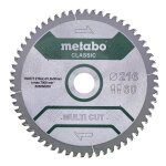 Metabo lame de scie circulaire hw / ct 216x30x2, 4 / 1, 8, angle d'attaque 5 n�g - 628666000