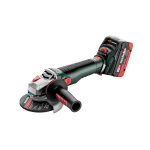 Metabo meuleuse d'angle sans fil wvb 18 lt bl 11 - 125 quick, 18v / 2x5, 5ah - 613057660