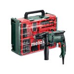 Metabo perceuse  percussion 650w + 78 accessoires sbe 650 set - 600742710