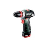 Metabo perceuse - visseuse sans fil powermaxx bs bl q, 12v / 2x2ah + lc 40 - 601749500