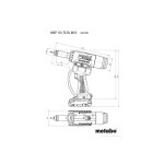 Metabo riveteuse � inserts sans fil nmp 18 ltx bl m10, sans batterie et chargeur - 601788840