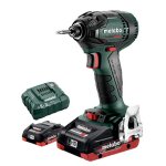 Metabo ssd 18 ltx 200 bl visseuses  choc sans fil, 2x18v / 4ah lihd, chargeur asc 30 - 36 v, coffret ...