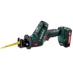 Metabo sse 18 ltx compact scie sabre sans fil, 2x18v / 2ah li - ion, chargeur asc 30 - 36 v, coffret ...