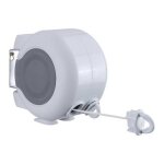 Metaltex double corde à linge rétractable d'extérieur 30m Metaltex double corde à linge rétractable d'extérieur 30m