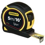 Mètre ruban stanley tylon 5m / 16' - 19mm stanley - 3253560306960 Mètre ruban stanley tylon 5m / 16' - 19mm stanley - 3253560306960