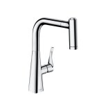 Metris 220. mitigeur de cuisine avec douchette extractible, chrom (14834000)
