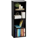 Meuble de rangement, bibliothque, 4 etagres fixes, solide, design, multifonctionnel, bureau, entre, ...