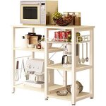 Meuble rangement desserte de cuisine, etagres de cuisine pour stockage, etagre four a micro - ondes ...