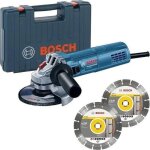 Meuleuse 125 mm 880w gws 880 + 2 disques diamants - 060139600b bosch