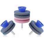 Meuleuse 3 pices pour couteaux de tondeuse  gazon, affteuse de tondeuse  gazon, meule, cadeau idal ...