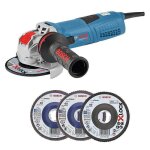 Meuleuse angulaire bosch gwx 13 - 125 s professional x - lock � 125mm 1300w
