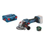 Meuleuse angulaire sans - fil biturbo bosch gws 18v - 15 sc professional en l - boxx (machine nue)