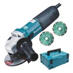 Meuleuse makita ga5040rkdj 125 mm 1100 w + 2 disques diamak