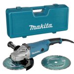 Meuleuse makita ga9020rfk3 � 230 mm 2200 w + 2 disques diamant