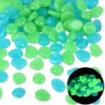 Mevronisshop - 1 bote de 100 galets phosphorescents en rsine pour aquarium gravier dcoration de jardin ...