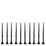 Mevronisshop - 10 pi�ces fixation pour station de charge, terre pour tondeuse � gazon, vis de sol, compatible ...