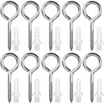 Mevronisshop - 10 pièces ?illets de vis en acier inoxydable m6 x 80 mm piton à visser lourde vis à ?illet ... Mevronisshop - 10 pièces ?illets de vis en acier inoxydable m6 x 80 mm piton à visser lourde vis à ?illet ...