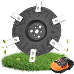 Mevronisshop - 12 disque � lames 146mm disque lame pour robot tondeuse � gazon avec 12 lames de rechange ...