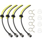 Mevronisshop - 12 pcs kit universal de durite essence d�broussailleuse, pi�ces de tuyau essence d�broussailleu ...