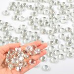 Mevronisshop - lot de 150 galets en verre plats pour vases, pierres d�coratives transparentes pour aquariums, ...