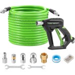 Mevronisshop - 15m tuyau d�boucheur canalisation pour nettoyeur haute pression avec pistolet de lavage, ...
