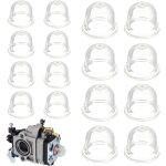 Mevronisshop - 16 pcs tasse d'huile de carburateur, pompe d'ampoule d'amorce, transparente carburant ...
