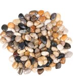 Mevronisshop - 2, 25 kg de cailloux decoratif - gravier aquarium polis - cailloux jardin exterieur / ...