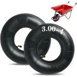 Mevronisshop - lot de 2 chambres � air pour brouette, chambre � air de rechange 3. 00 - 4, pneu de rechange ...