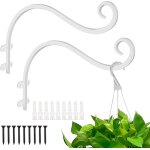 Mevronisshop - lot de 2 crochets en m�tal a suspendre pour plantes d'ext�rieur - pour suspendre des mangeoires ...