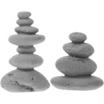 Mevronisshop - lot de 2 figurines japonaises en pierre lanterne en pierre mini pagode statue dcoration ...