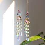 Mevronisshop - 2 pcs attrape soleil, suncatcher en cristal, sun catcher pendentif, attrape - soleil cristal ...
