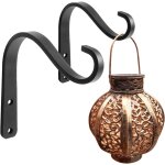 Mevronisshop - lot de 2 petits supports de panier a suspendre, paniers muraux en fer forg�, crochets ...