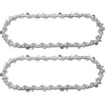 Mevronisshop - 2 pi�ces mini cha�ne de tron�onneuse de 4 pouces, 28 maillons entra�nement, petite cha�ne ...