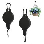 Mevronisshop - 2 pi�ces poulies r�tractables pour plantes, syst�me de suspension ajustable pour pots ...