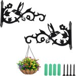 Mevronisshop - 2 pi�ces support crochet plante, support de montage mural pour plantes, suspension plante, ...