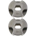 Mevronisshop - lot de 2 pignons de tron�onneuse 3 / 8 pouces � 6 dents trou central 10 x 8 mm compatible ...
