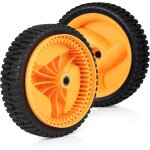 Mevronisshop - lot de 2 roues tondeuse 53 dents compatible avec craftsman partner electrolux mcculloch ...