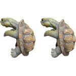 Mevronisshop - lot de 2 statues de jardin - figurines de tortues grimpantes - d�coration de jardin - ...