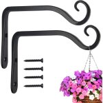Mevronisshop - lot de 2 supports muraux en fer pour plantes - 15 cm - pour suspendre des plantes - mangeoire ...