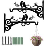 Mevronisshop - lot de 2 suspension plante, crochet mural de 20 cm, suspension plante exterieur pour pot ...