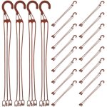 Mevronisshop - 20 crochets de pot a fleurs suspendus en plastique pour jardini�res balcon int�rieur ext�rieur ...