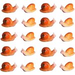Mevronisshop - lot de 20 figurines miniatures r�alistes en forme d'escargot pour jardin f��rique, plantes ...