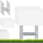 Mevronisshop - lot de 20 panneaux de pelouse vierges avec barres en h - 41 x 30 cm - en plastique ondul� ...