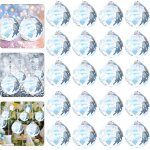 Mevronisshop - 20 pcs sun catcher, boule de cristal clair, suncatcher, carillons dcoratifs d'extrieur, ...