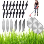 Mevronisshop - 23pcs accessoires lame, coupe bordure lame de rechange, lames de rechange en m�tal, lames ...
