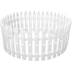 Mevronisshop - 24pcs mini cl�ture no�l en plastique blanc pour arbre de no�l cl�ture palissade d�coratives ...